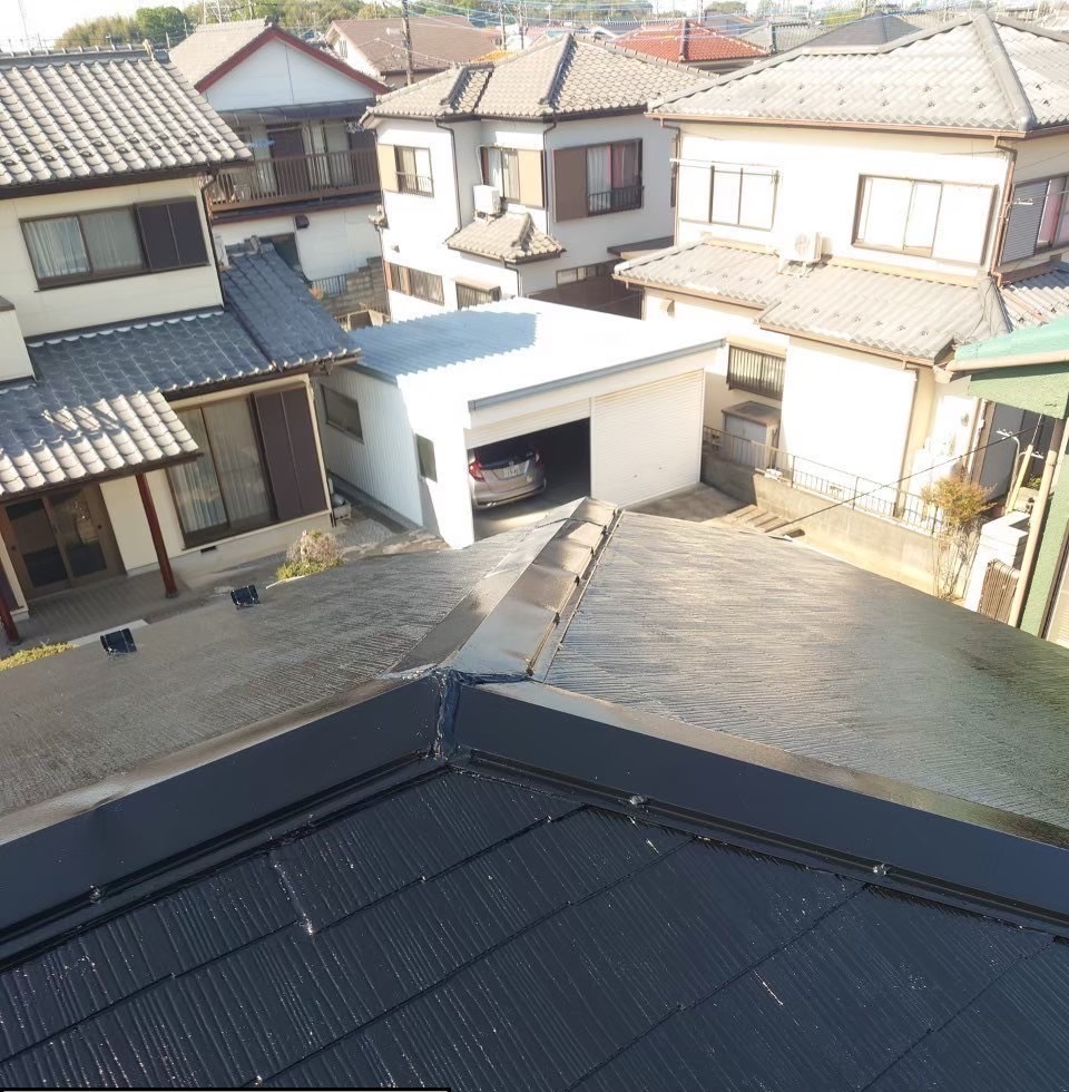 屋根塗装工事（施工完了）